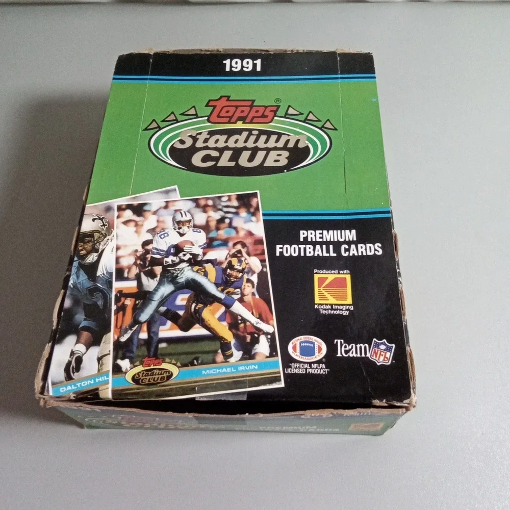 1991 Topps Stadium Club Football Series 1 Box 36 Unopened Packs NFL Cards